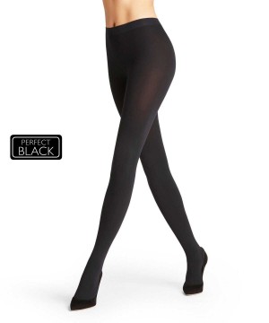 Black Falke Warm Deluxe 80 DEN Tights Women Tights | 529-DQCAPO