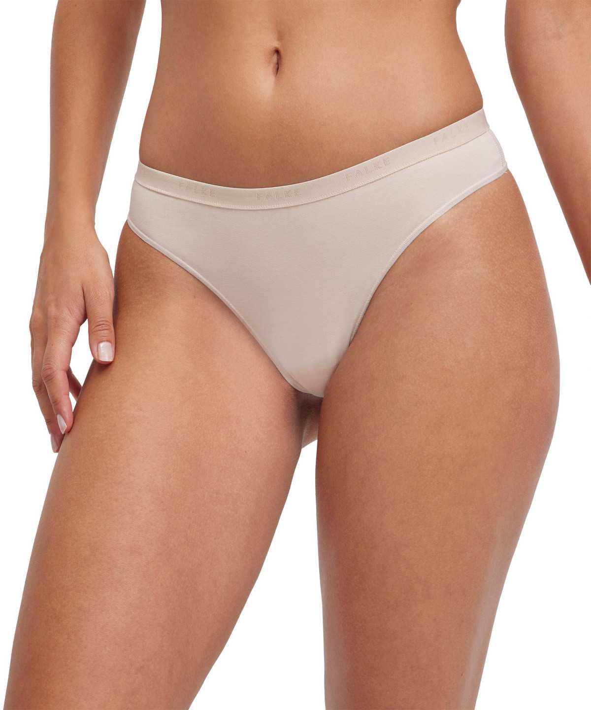 Beige Falke 2-Pack Thong Daily Comfort Women Panties & Slips | 714-ZTQIYV