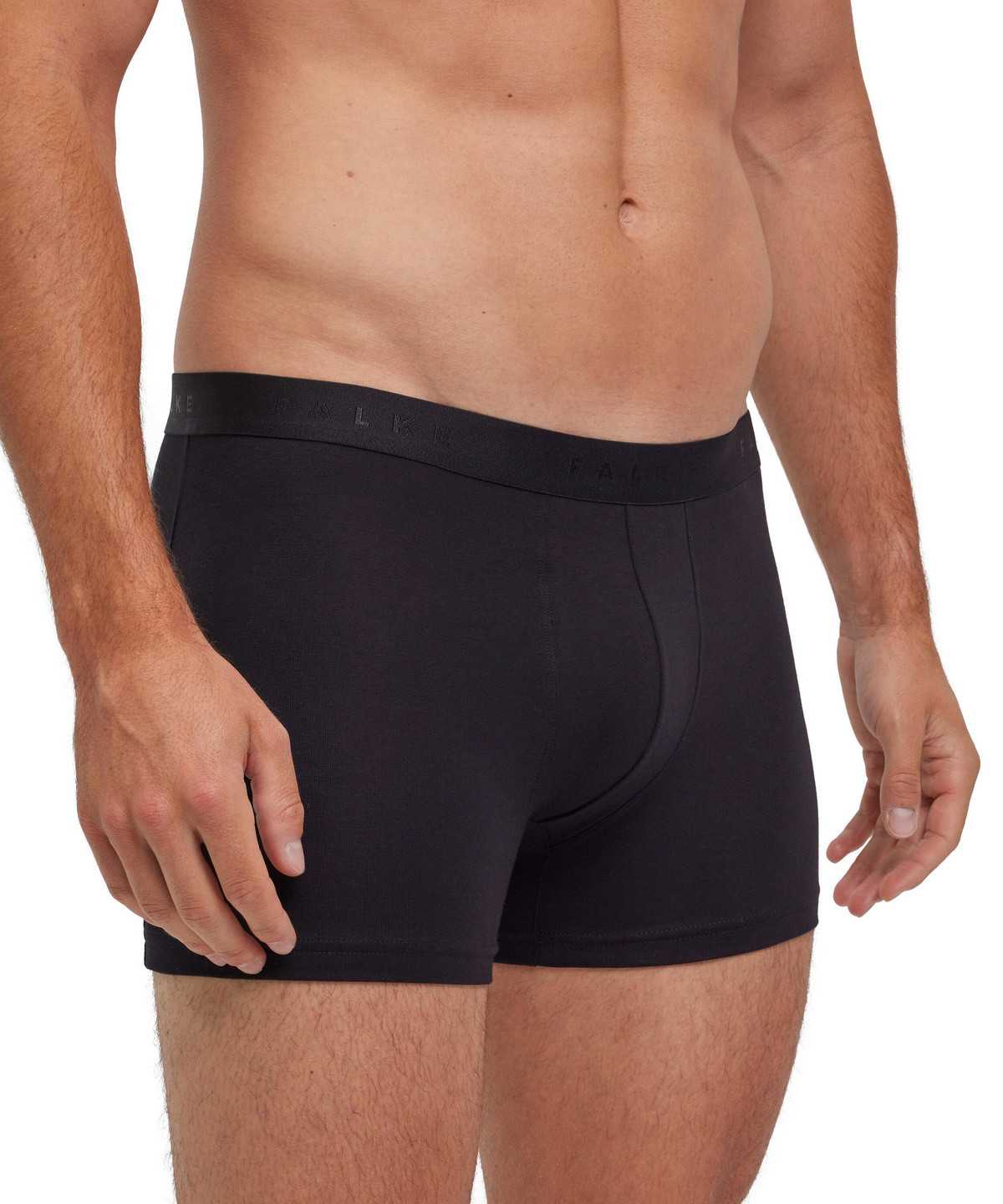 Black Falke 2-Pack Boxer Daily Comfort Men Boxer & Slips | 067-LSPDJG