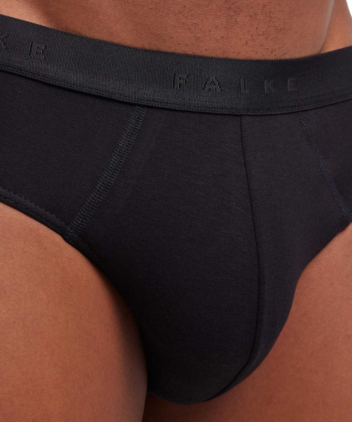 Black Falke Slip Daily Climate Control Men Briefs | 906-MFBJGH