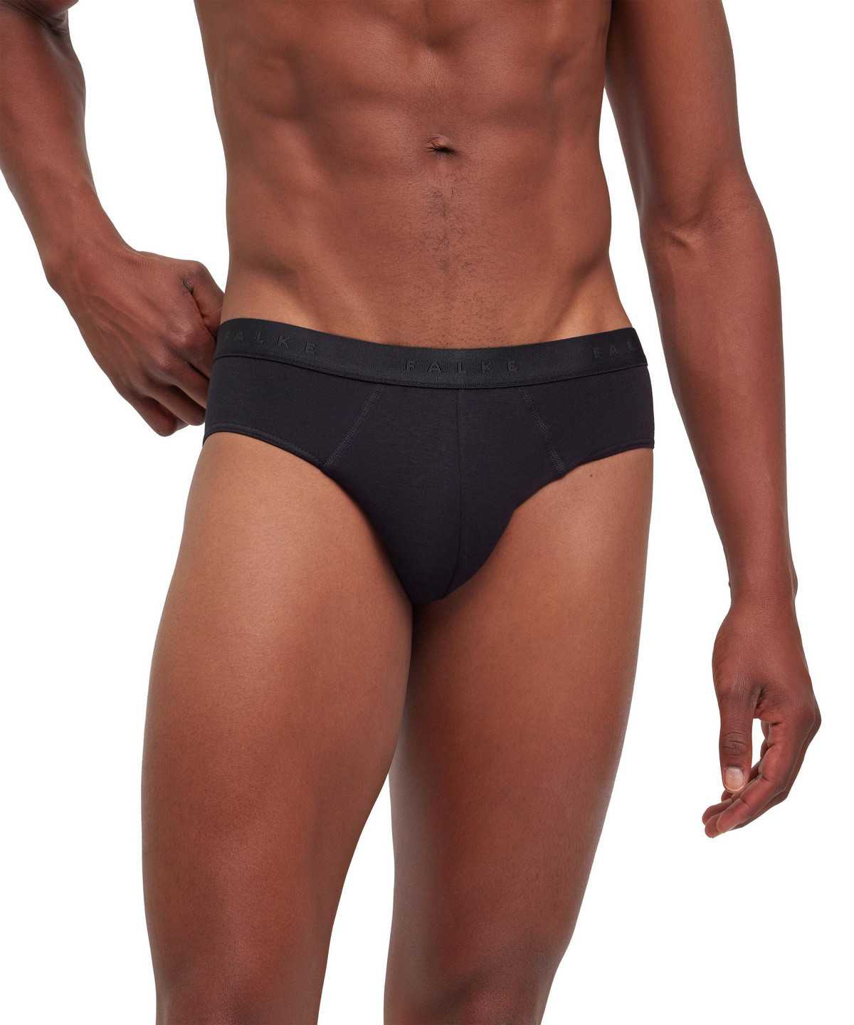 Black Falke Slip Daily Climate Control Men Briefs | 906-MFBJGH