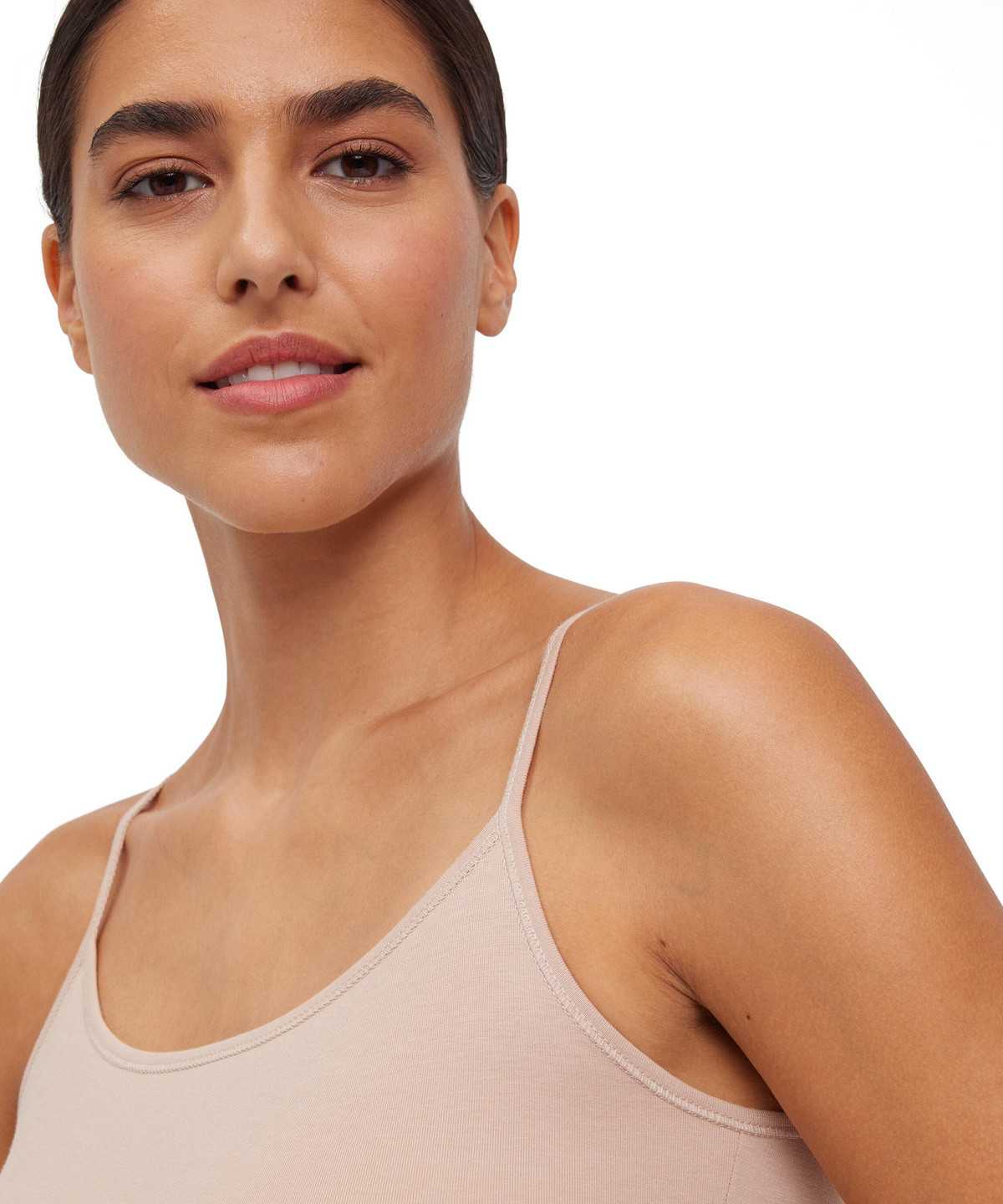 Brown Falke Top Round-neck Daily Climate Control Women Bras & Tops | 204-HAFOXT