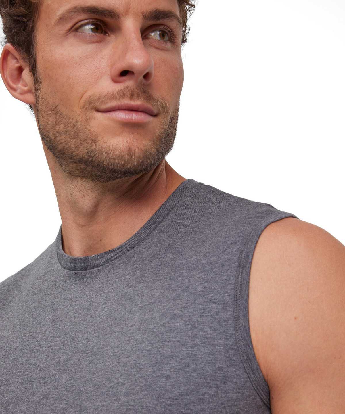 Grey Falke 2-Pack Top Round-neck Daily Comfort Men Vest | 678-TAPWVU