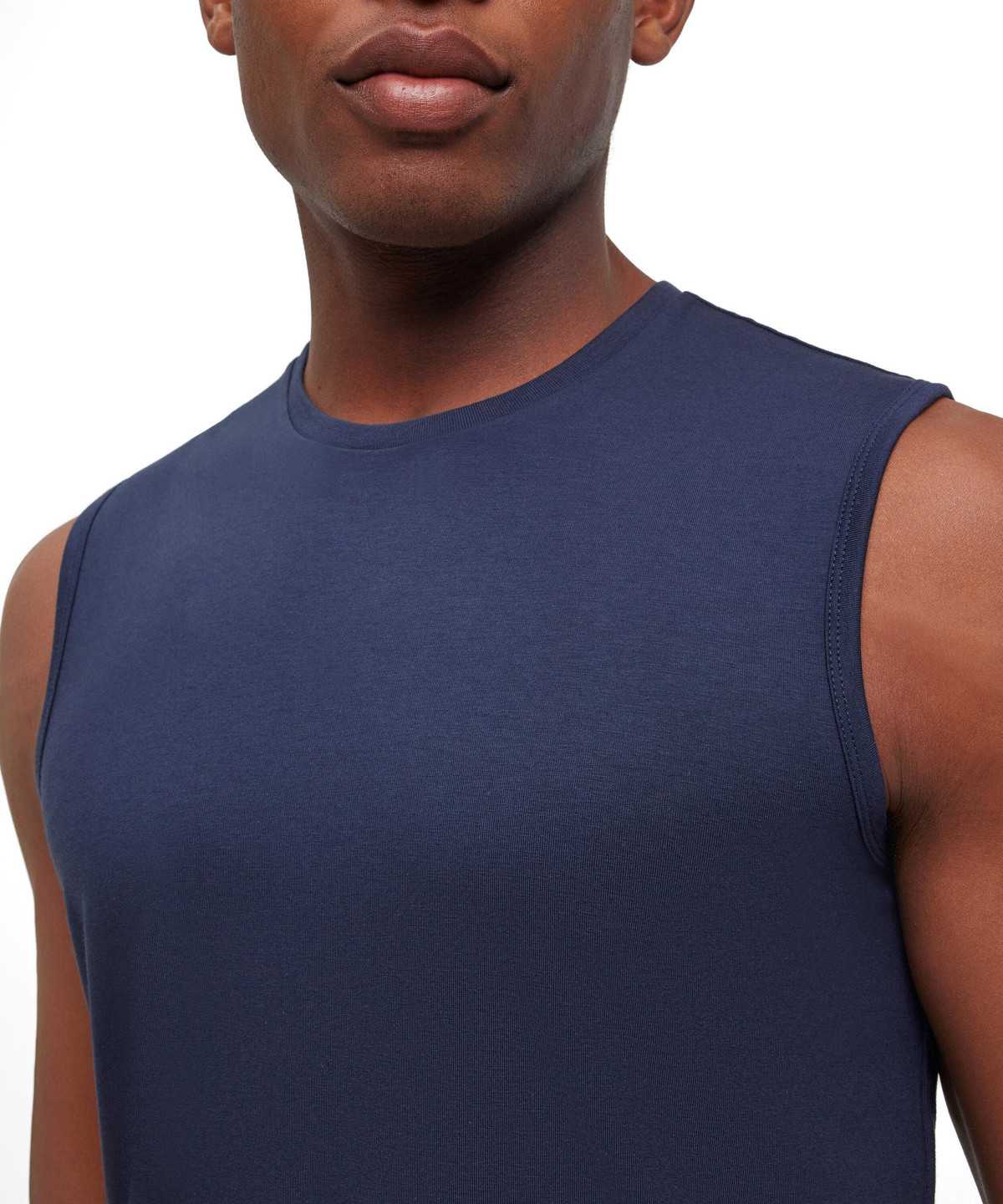 Grey Falke 2-Pack Top Round-neck Daily Comfort Men Vest | 618-ZRQLYV