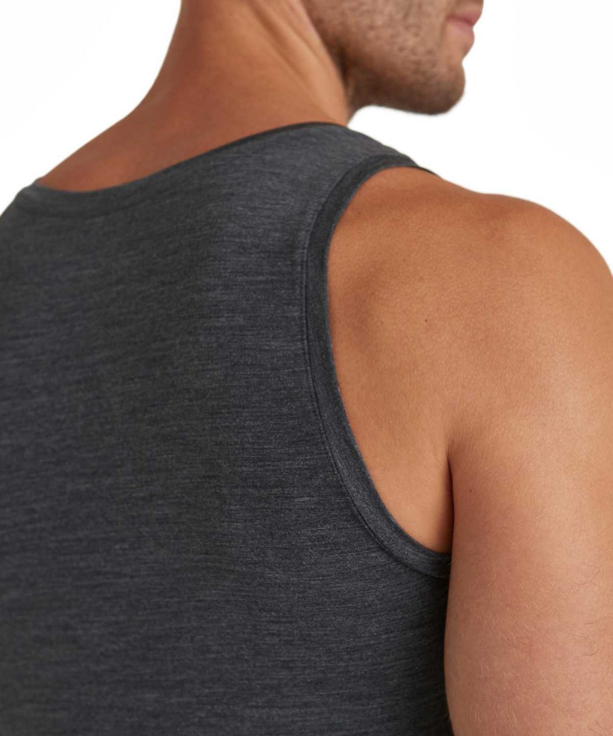 Grey Falke Top Round-neck Daily ClimaWool Men Vest | 235-XWHRSJ