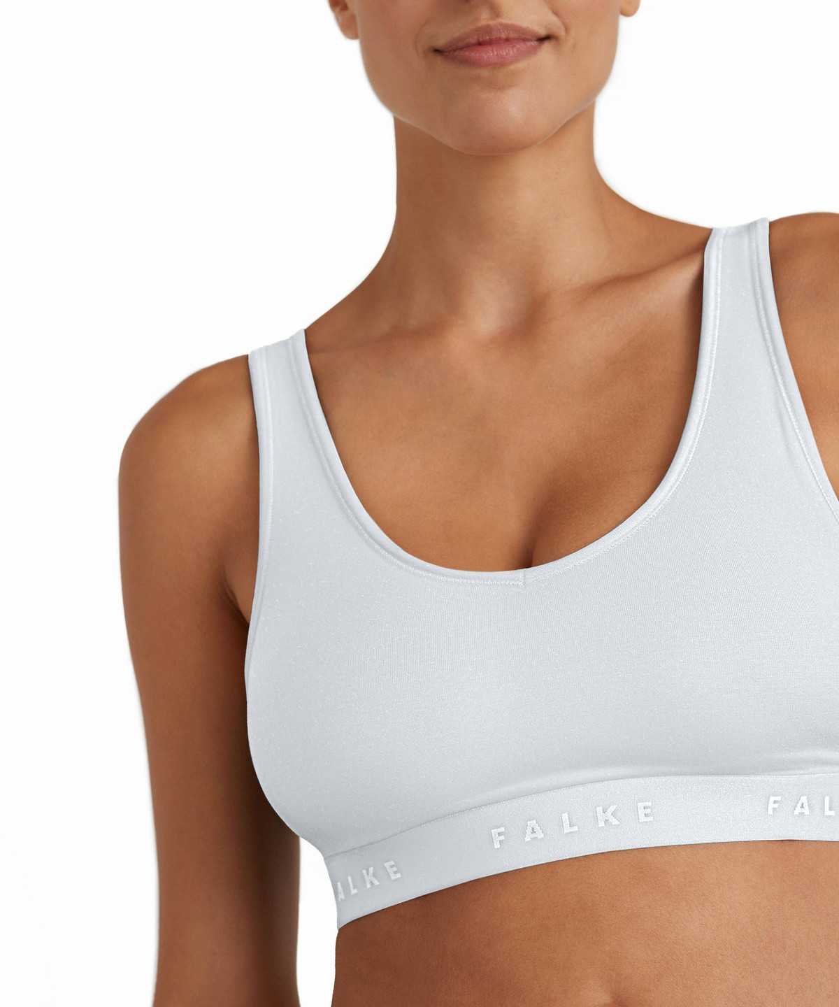 White Falke 2-Pack Bustier Daily Comfort Women Bras & Tops | 367-ORCGWN