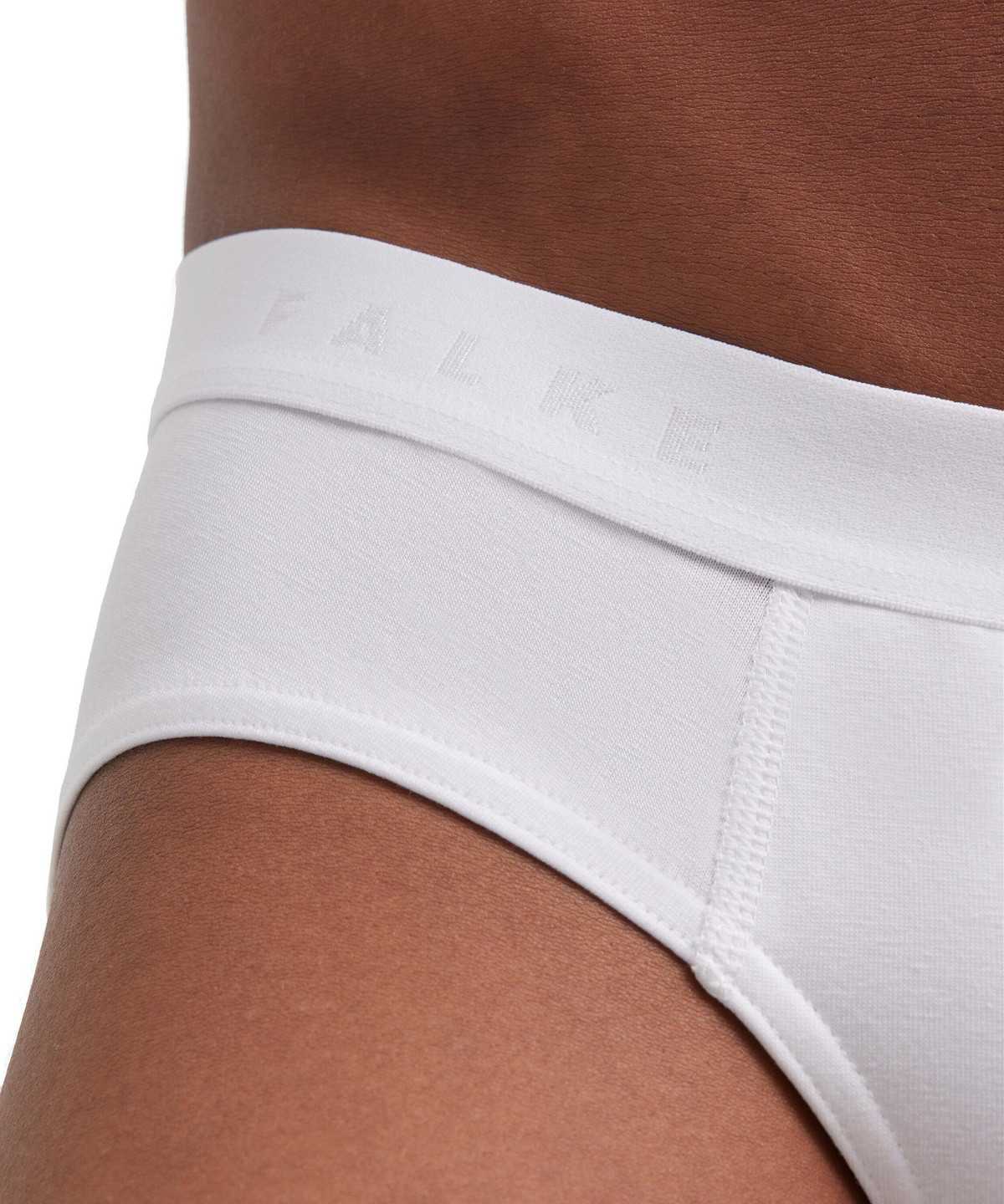 White Falke 2-Pack Slip Daily Comfort Men Briefs | 921-LOQBTM