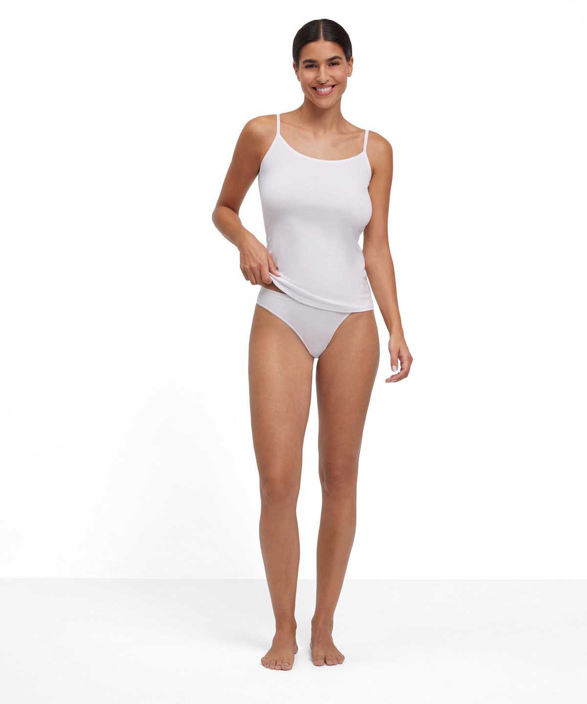 White Falke 2-Pack Thong Daily Comfort Women Panties & Slips | 219-LUKZWC