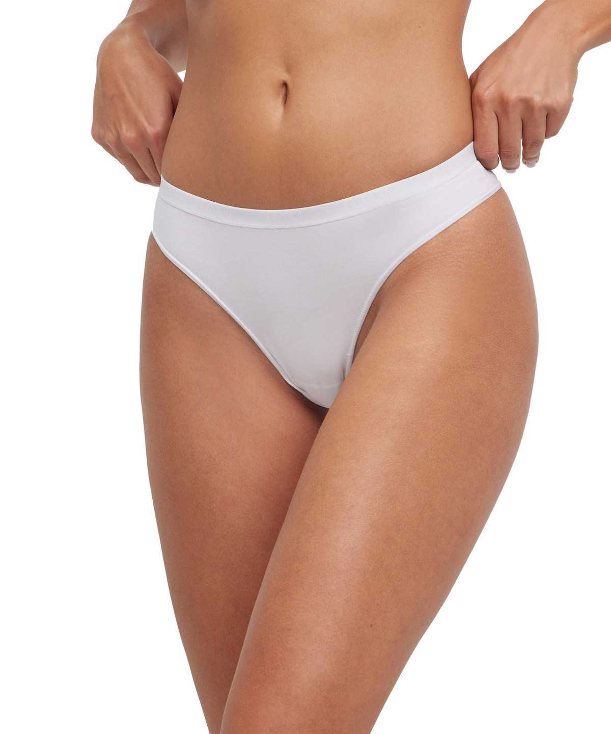 White Falke 2-Pack Thong Daily Comfort Women Panties & Slips | 219-LUKZWC