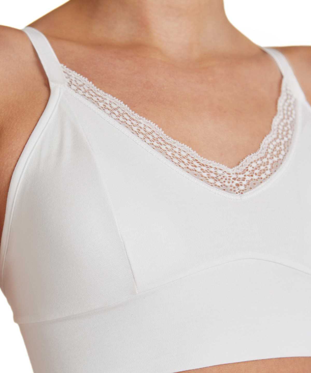 White Falke Bustier Daily Lace Women Bras & Tops | 528-EZOVWH