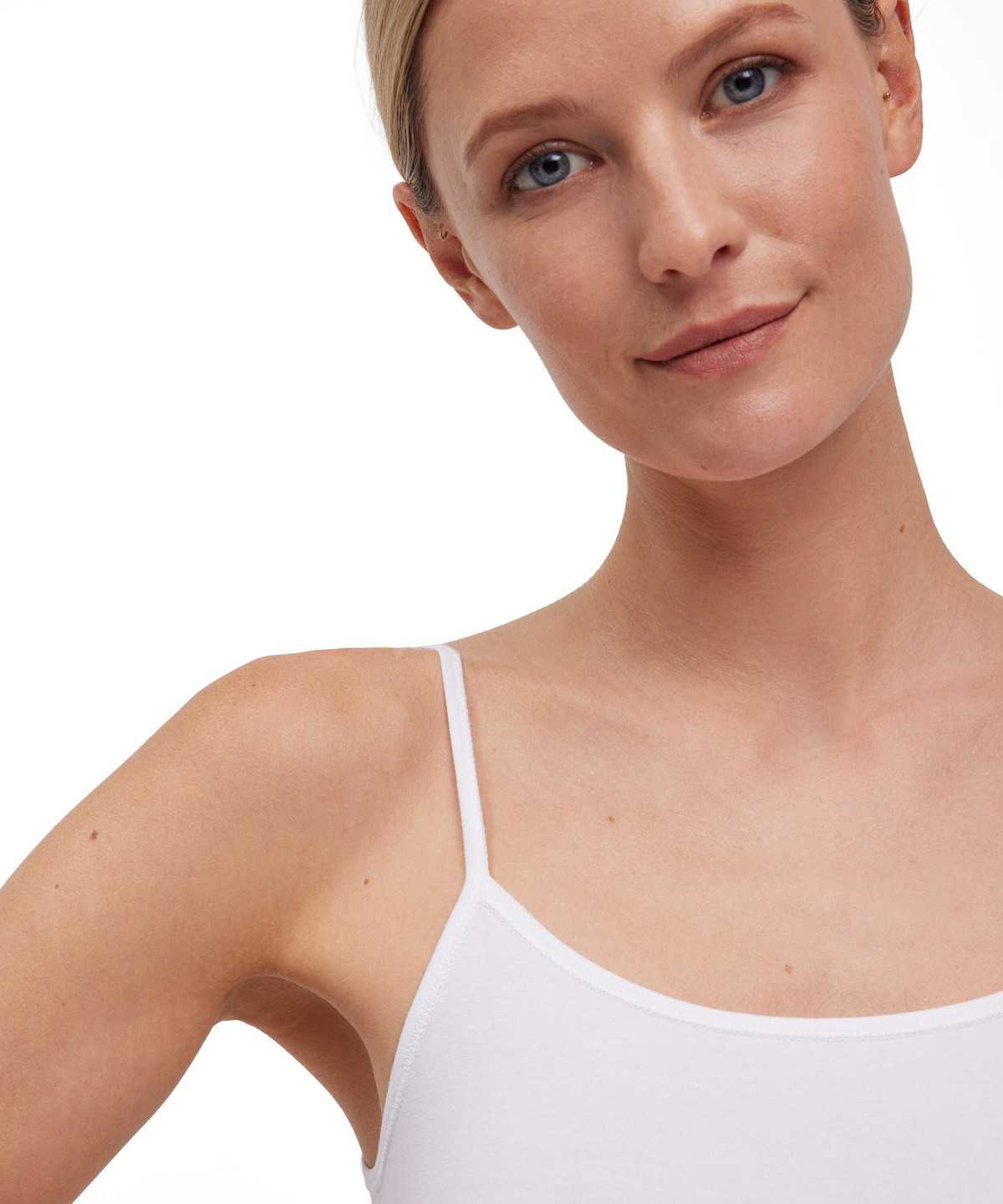 White Falke Top Round-neck Daily Climate Control Women Bras & Tops | 934-QIEPFM