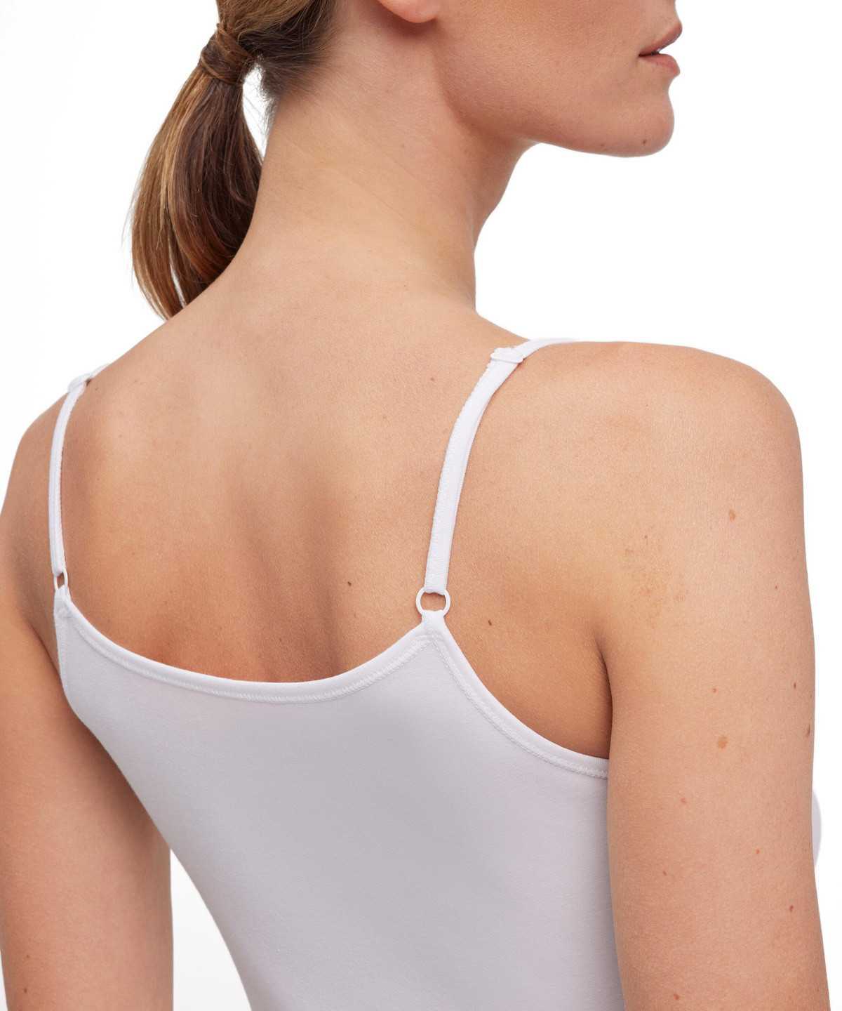 White Falke Top Round-neck Daily Climate Control Women Bras & Tops | 934-QIEPFM