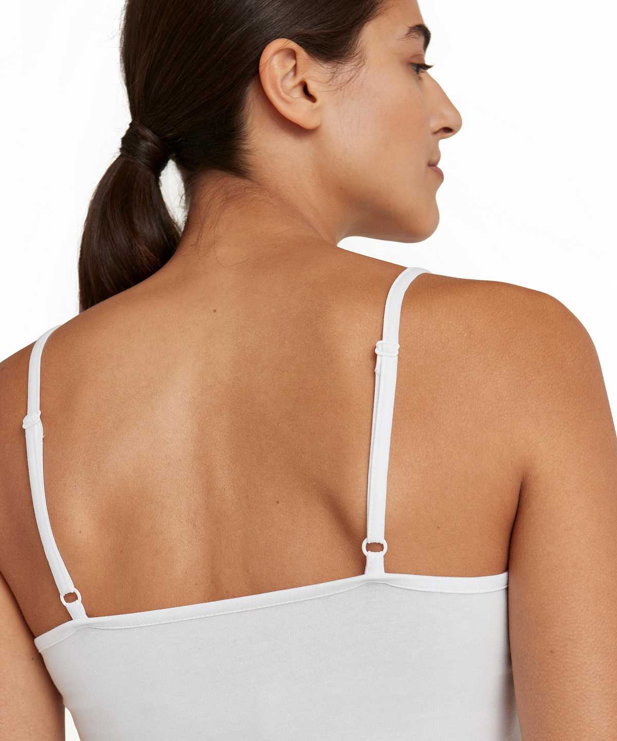 White Falke Top Round-neck Daily Lace Women Bras & Tops | 680-FIHKTE